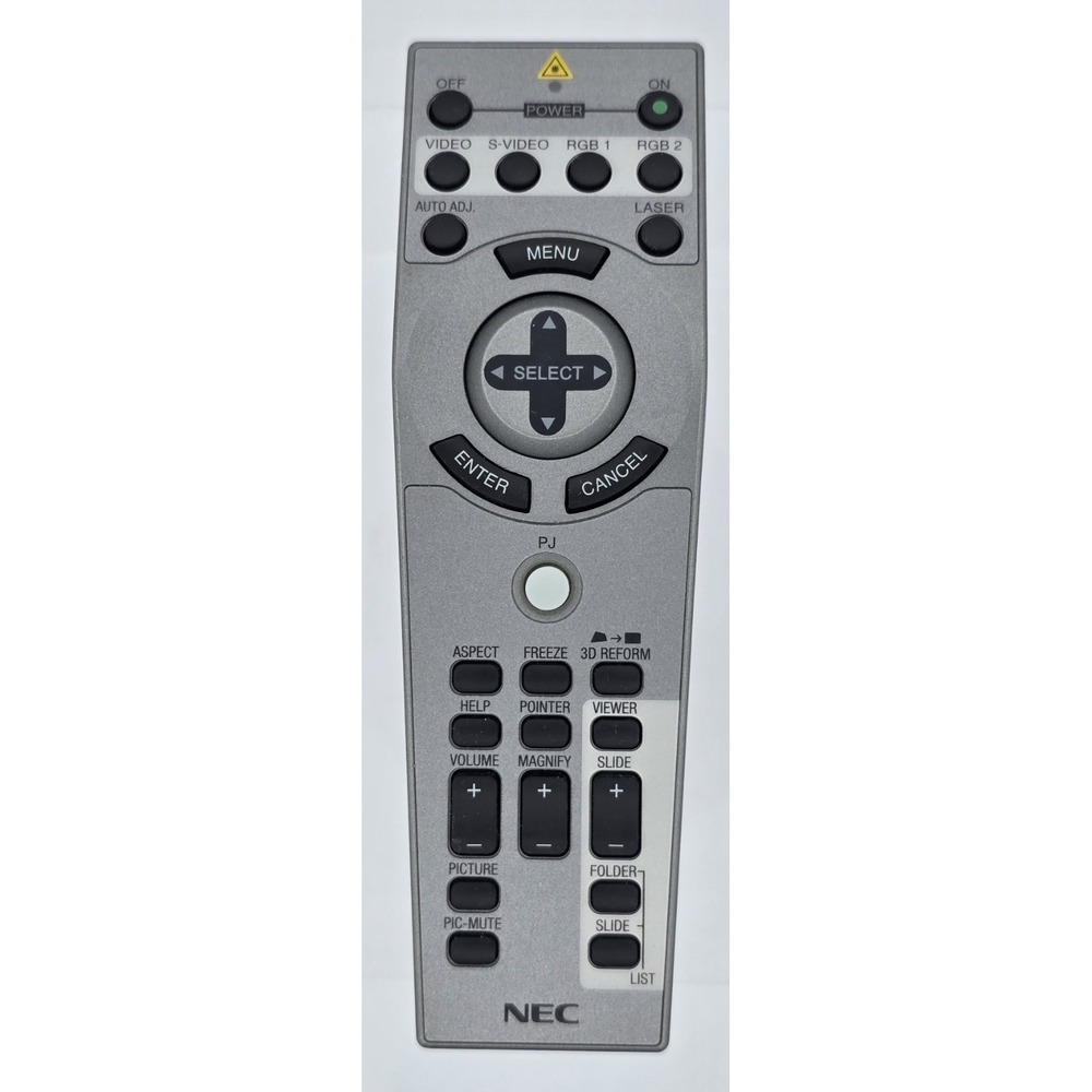 Original NEC Rd391E 7N900354 laser Projector Remote Control Tested - Picture 8 of 8